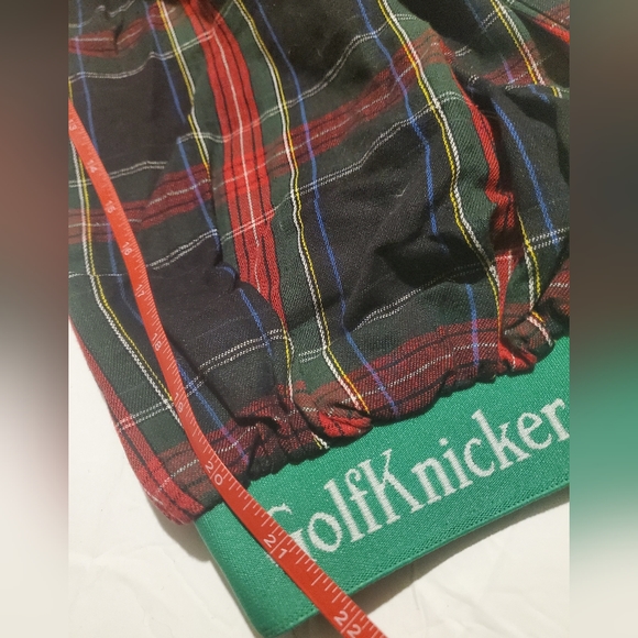 Golf Knickers  Mens Navy Tartan Plaid Classic Golf Pants sz 44 Short - Picture 4 of 7